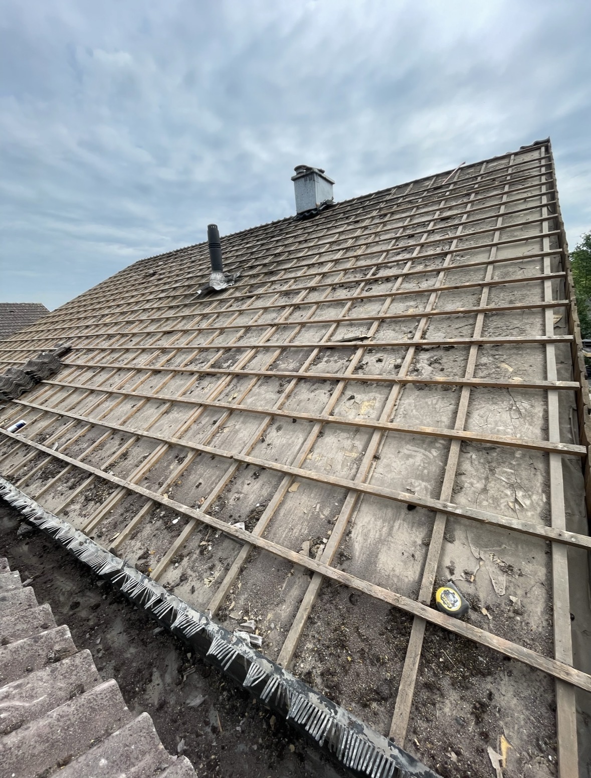 Panlatten en dakconstructie